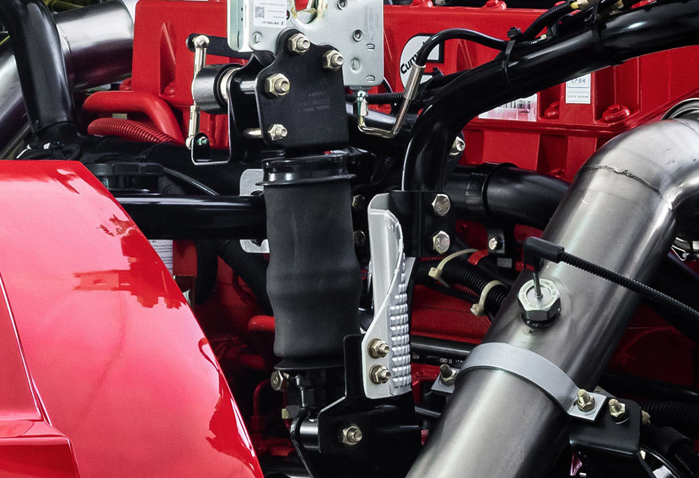 Four-point air suspension system