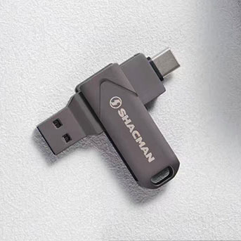 Dual USB thumb drive
